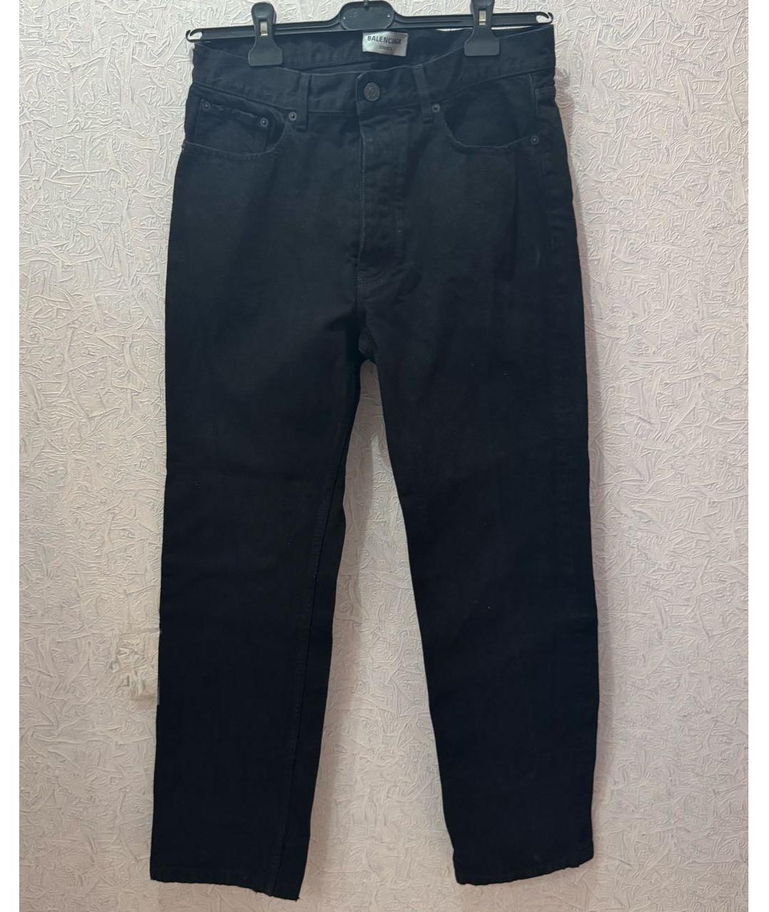 BALENCIAGA Черные хлопковые джинсы скинни, фото 4