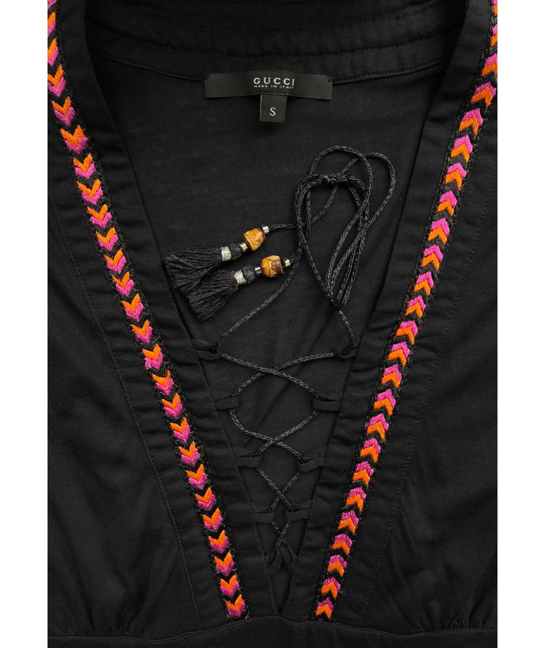 GUCCI Черная футболка, фото 5