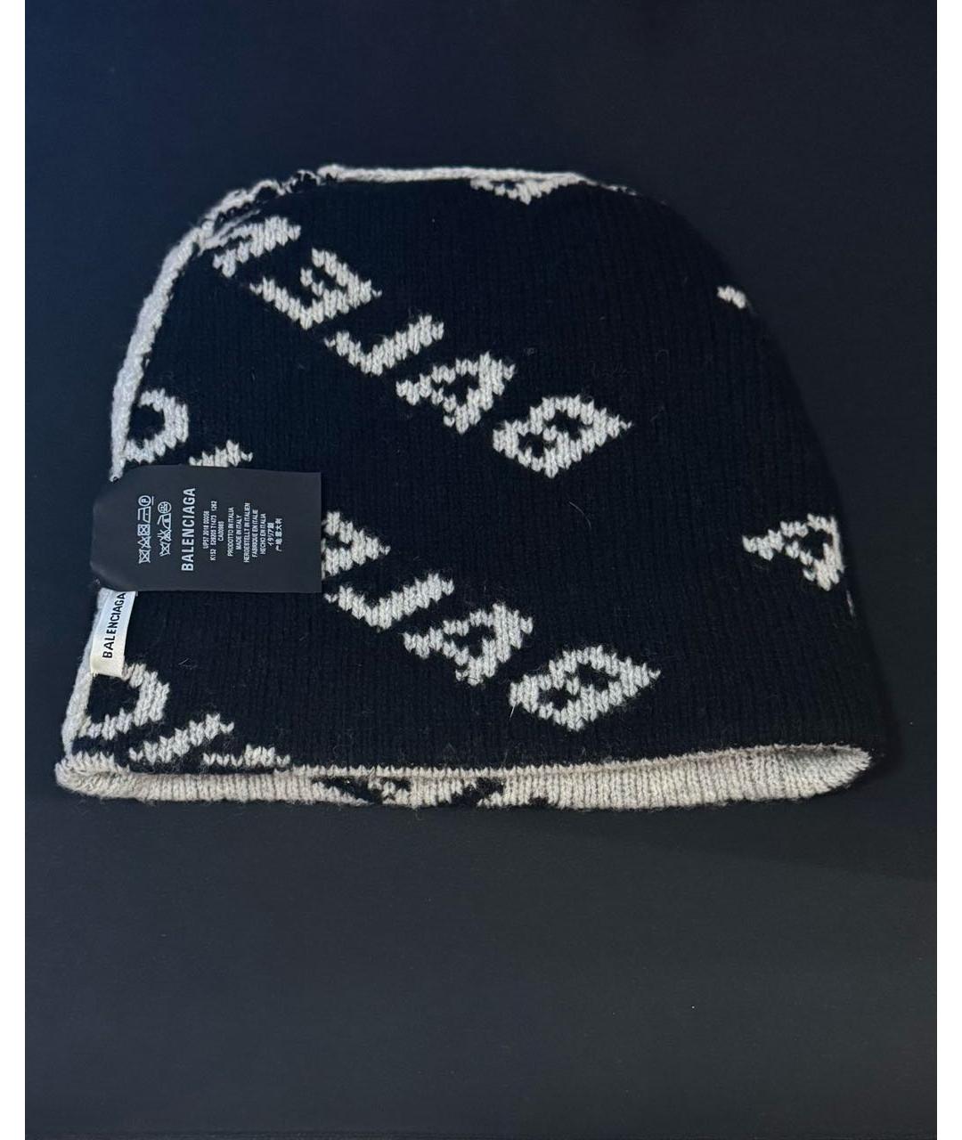 BALENCIAGA Серая шерстяная шапка, фото 2