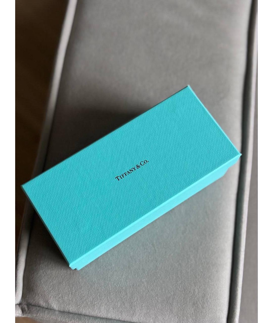 TIFFANY&CO Золотые металлические солнцезащитные очки, фото 6