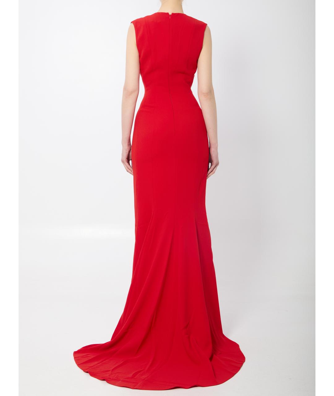 SOLACE LONDON Красное полиэстеровое вечернее платье, фото 3