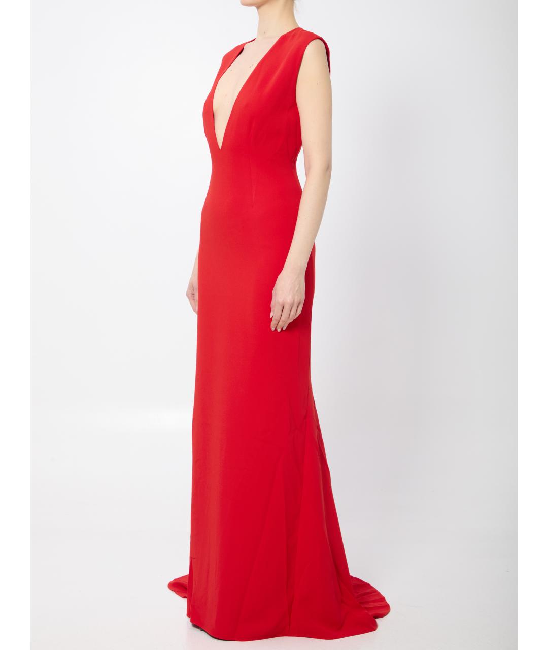 SOLACE LONDON Красное полиэстеровое вечернее платье, фото 2