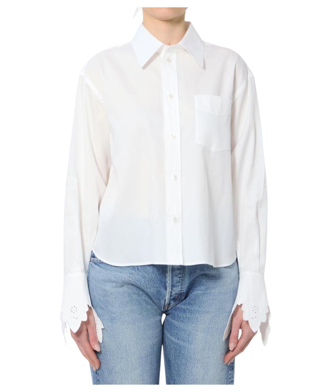 CELINE Белая хлопковая рубашка, фото 1