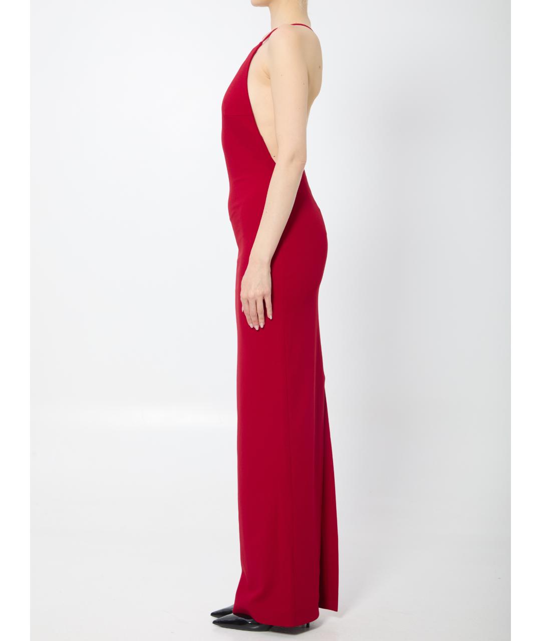 SOLACE LONDON Красное полиэстеровое вечернее платье, фото 3