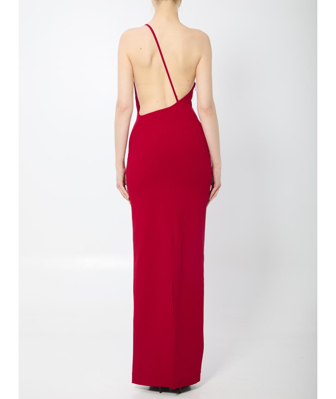SOLACE LONDON Красное полиэстеровое вечернее платье, фото 4