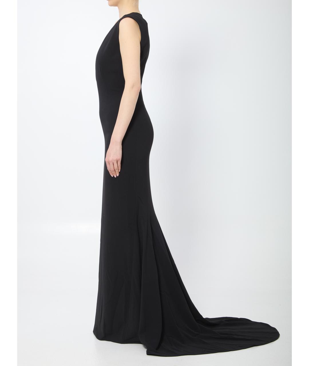 SOLACE LONDON Черное полиэстеровое вечернее платье, фото 3