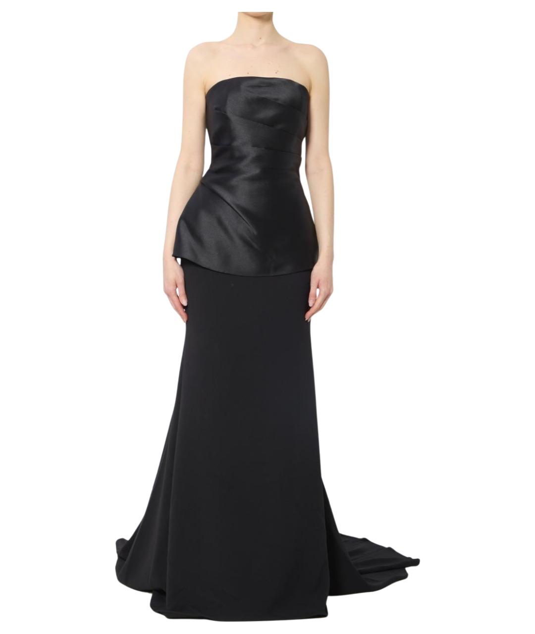 SOLACE LONDON Черное полиэстеровое вечернее платье, фото 1