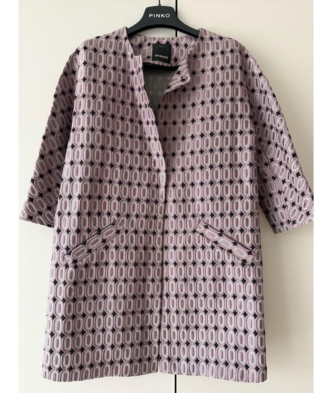 PINKO Розовый полиэстеровый жакет/пиджак, фото 6