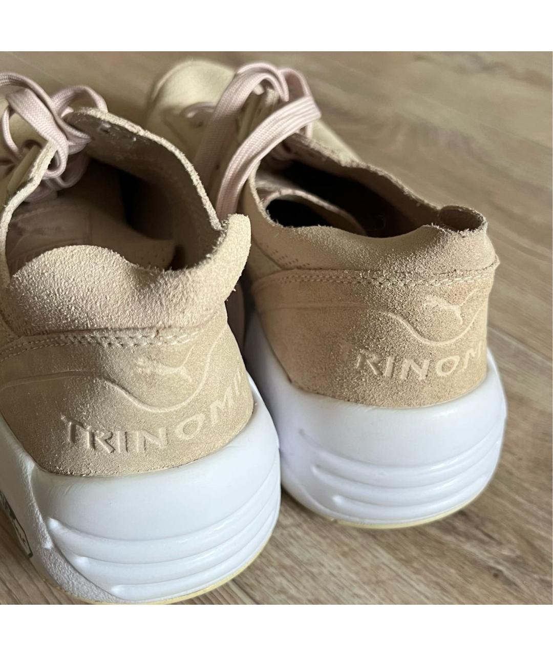 PUMA Розовые нубуковые кроссовки, фото 6