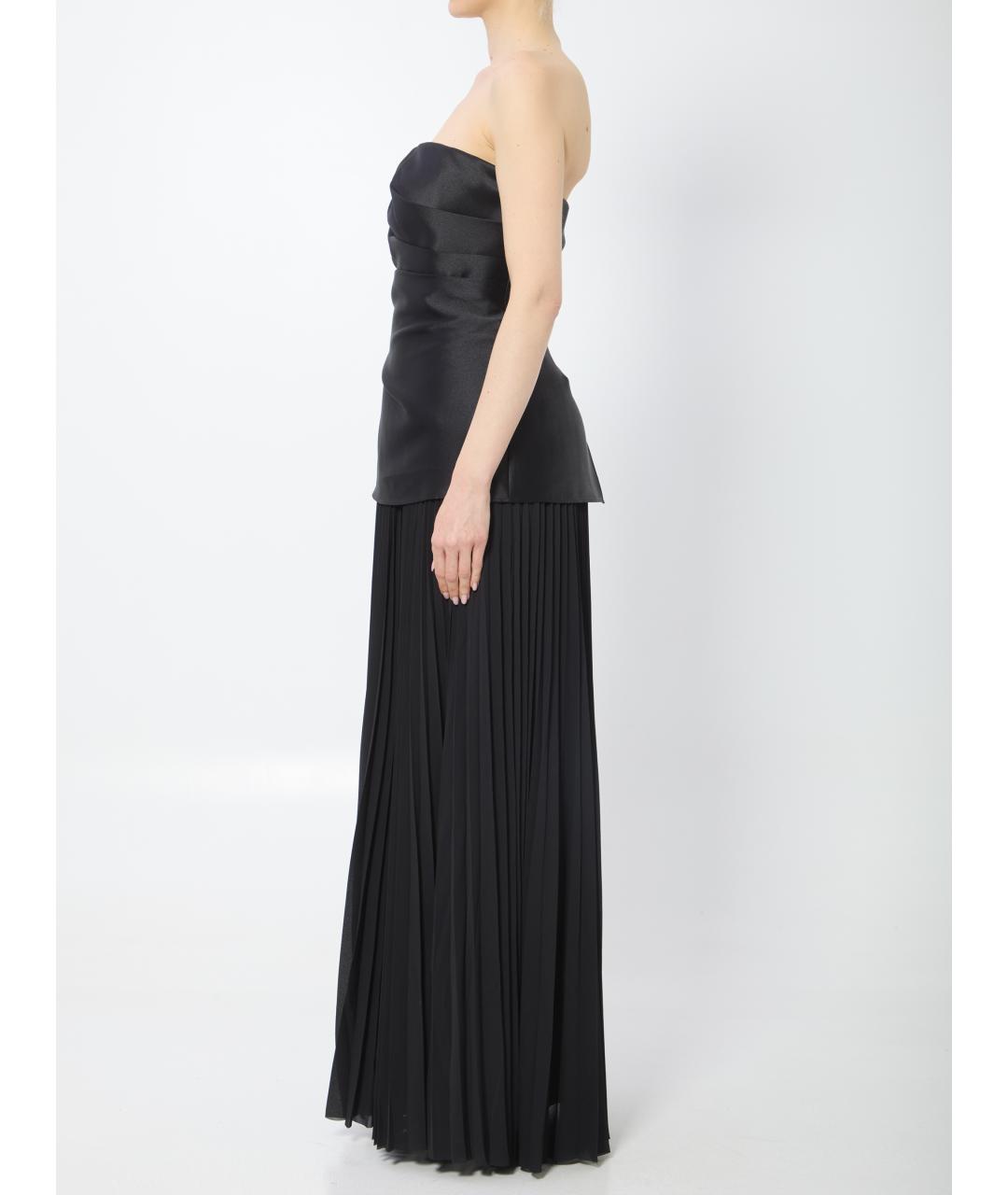 SOLACE LONDON Черное полиэстеровое вечернее платье, фото 3