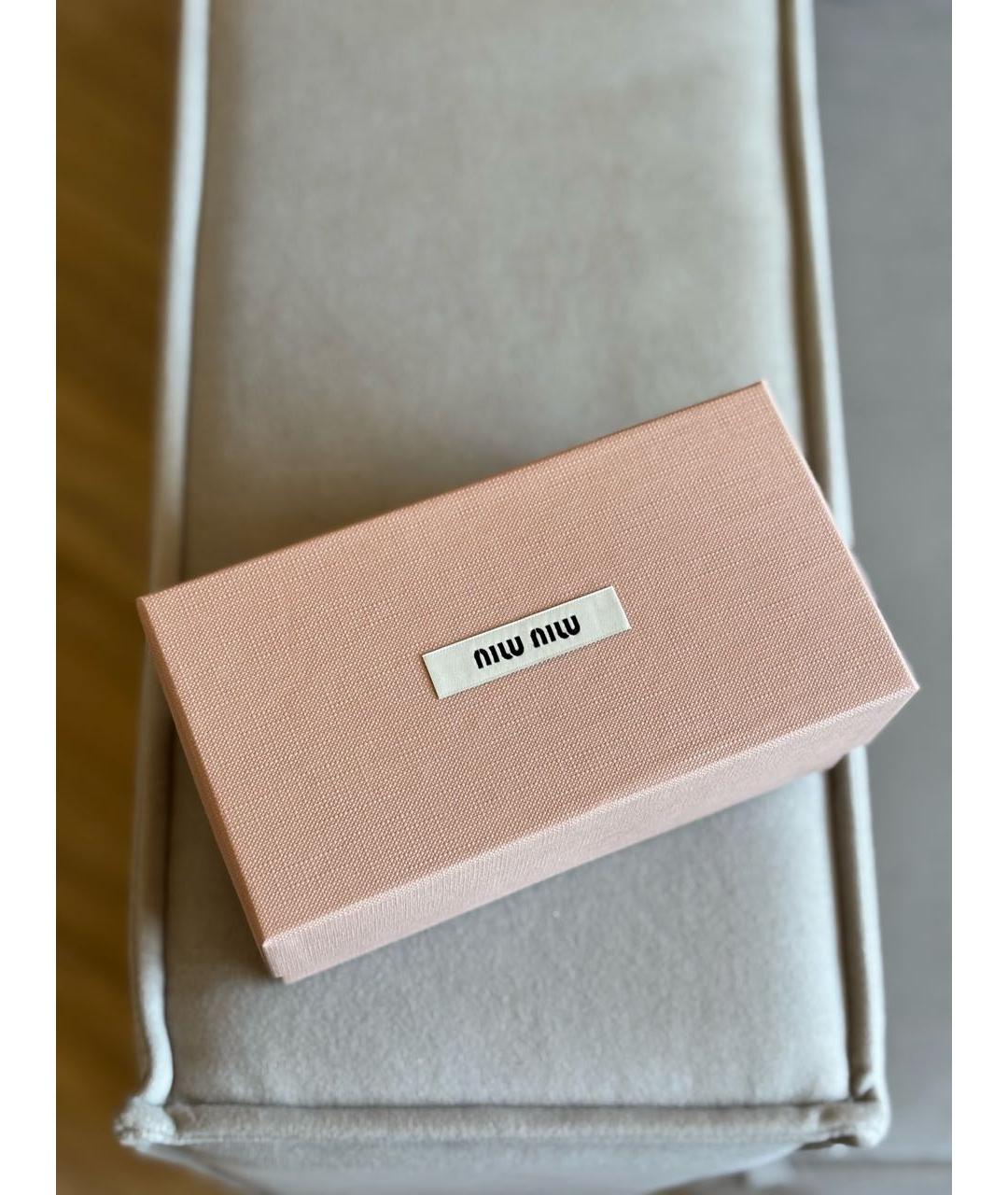 MIU MIU Черные пластиковые солнцезащитные очки, фото 3