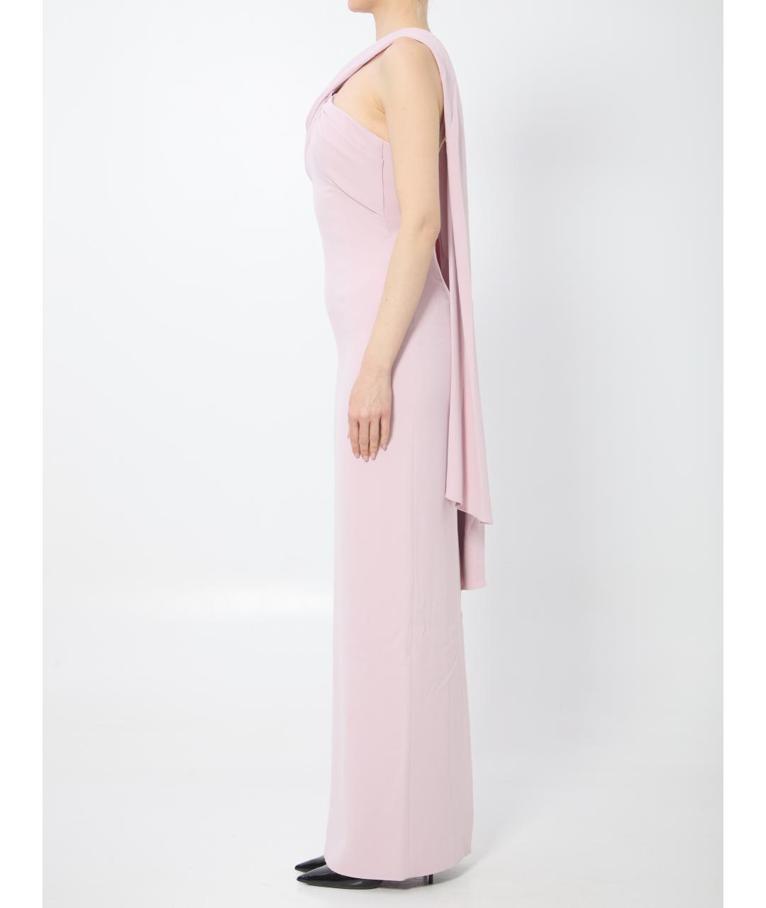 SOLACE LONDON Розовое полиэстеровое вечернее платье, фото 3