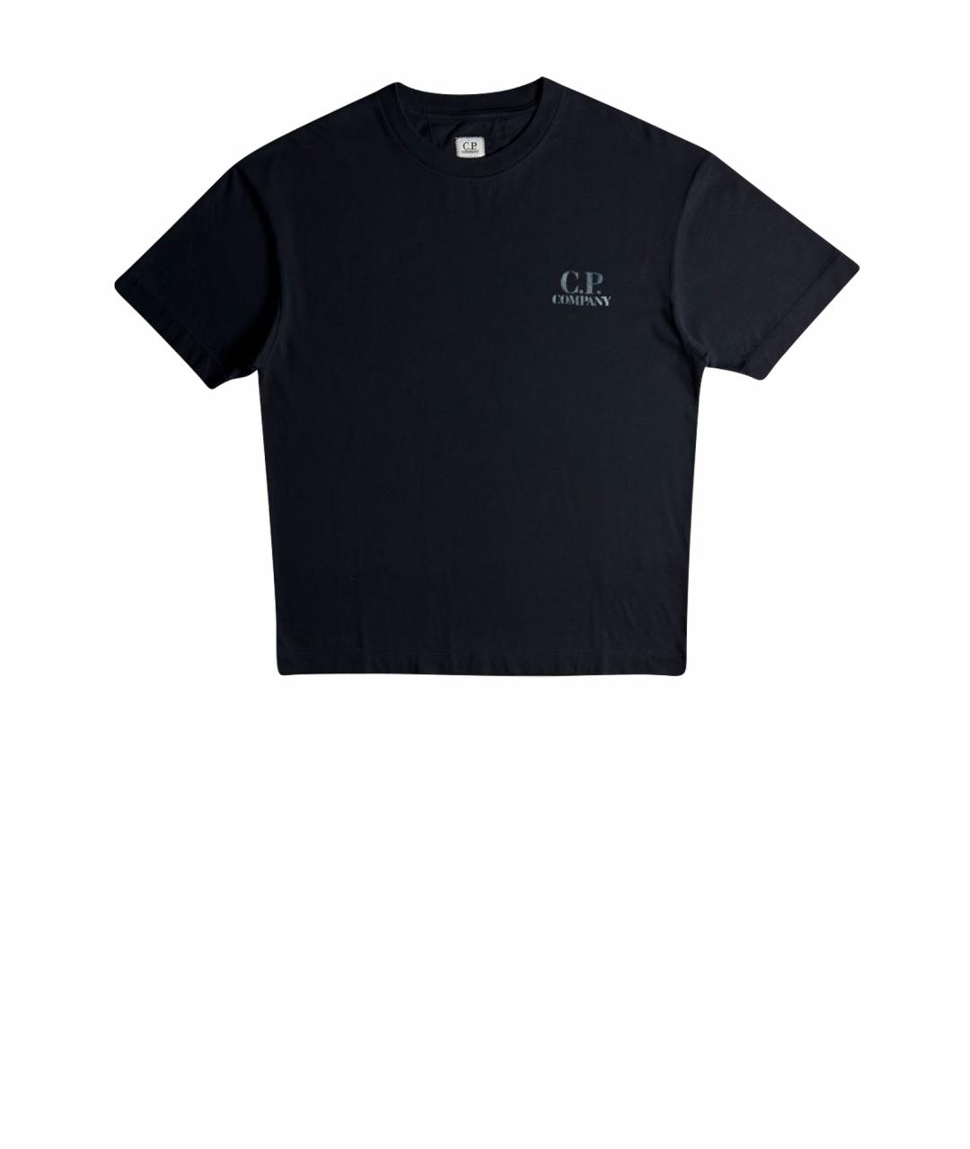 CP COMPANY Темно-синяя хлопковая футболка, фото 6