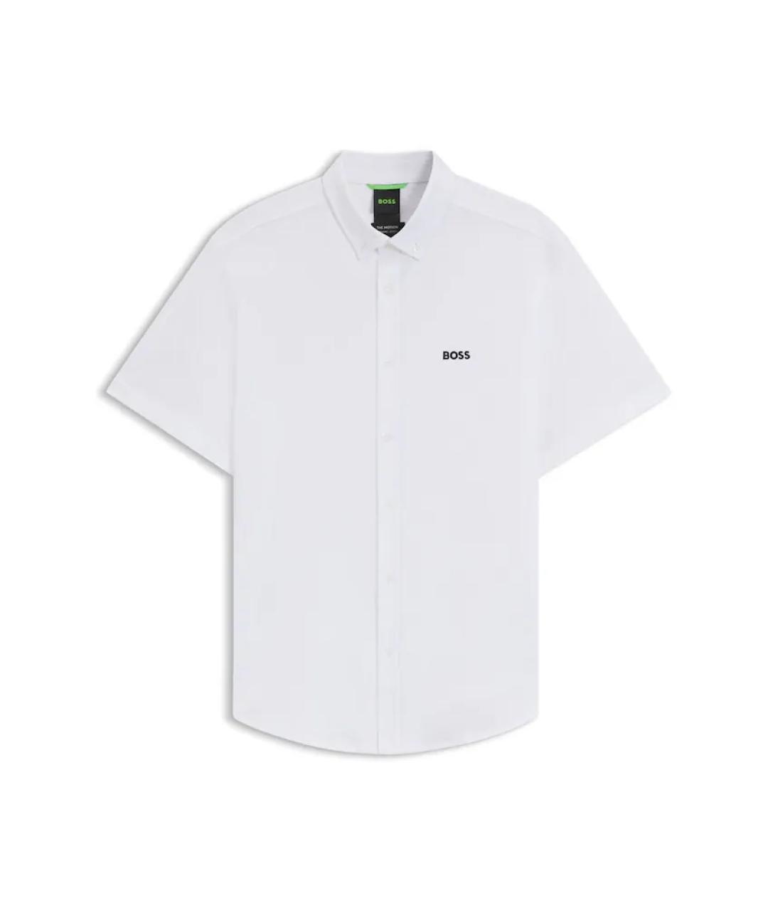 HUGO BOSS Белая хлопковая кэжуал рубашка, фото 1