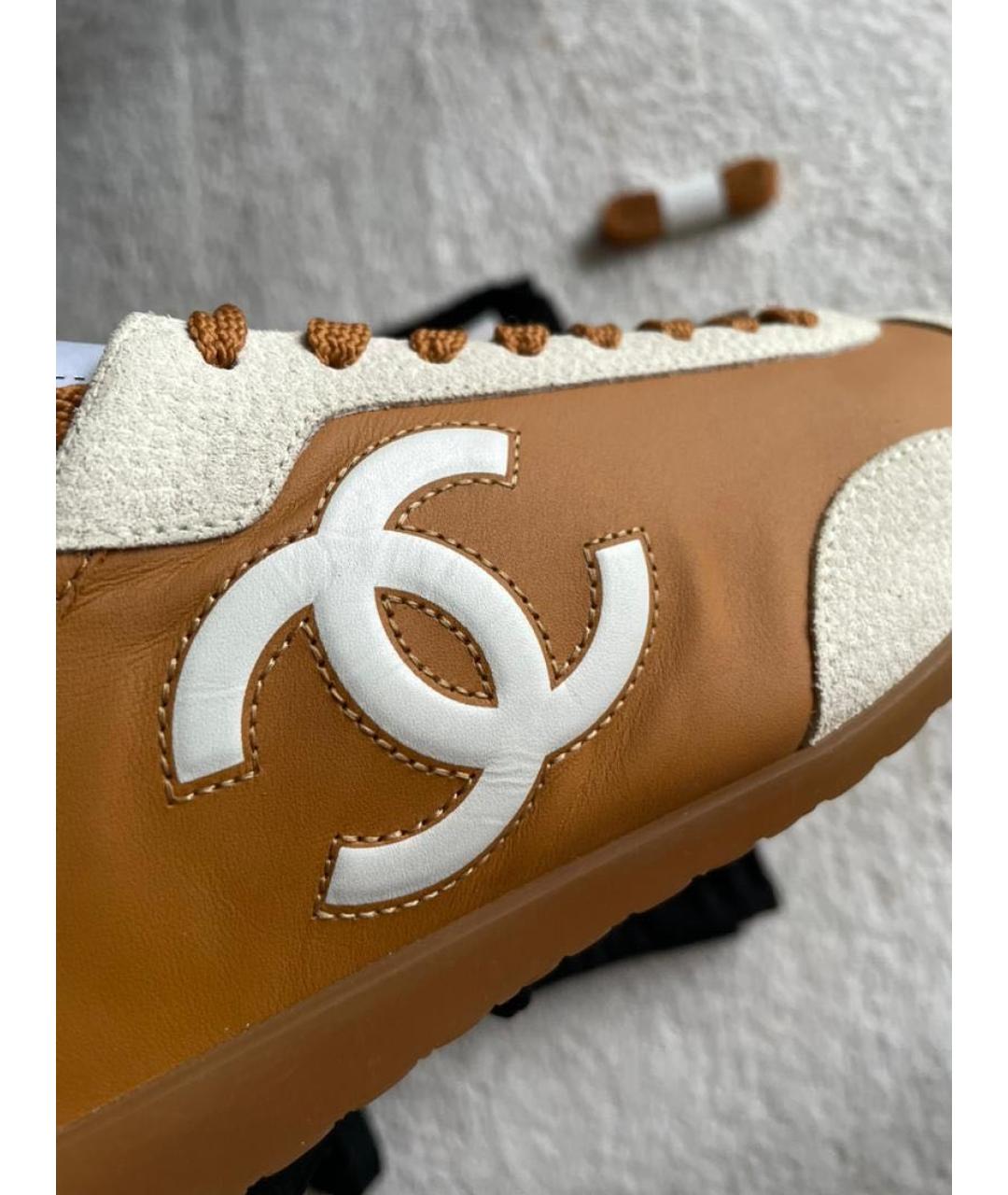 CHANEL Мульти кожаные кроссовки, фото 3