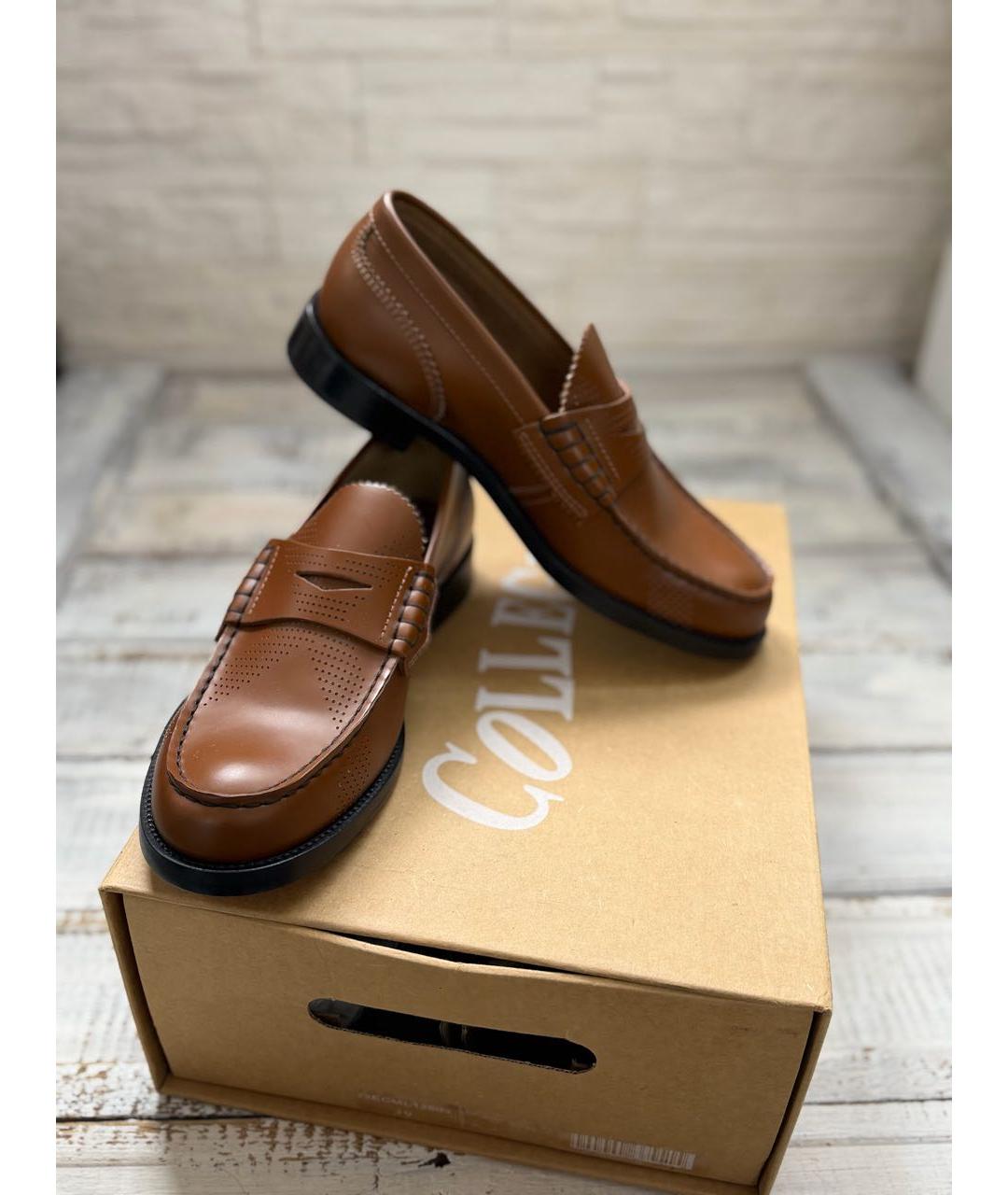 COLLEGE Коричневые кожаные лоферы, фото 7