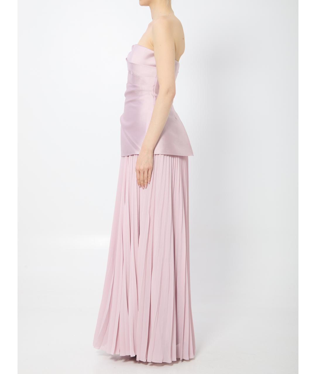 SOLACE LONDON Розовое полиэстеровое вечернее платье, фото 3