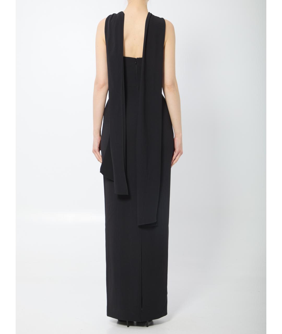 SOLACE LONDON Черное полиэстеровое вечернее платье, фото 4