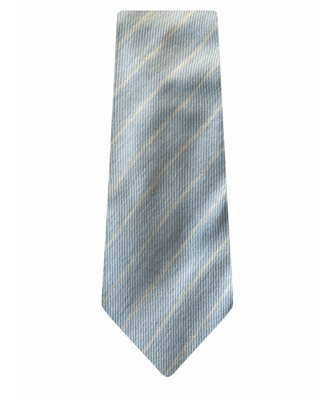 ERMENEGILDO ZEGNA Голубой шерстяной галстук, фото 1
