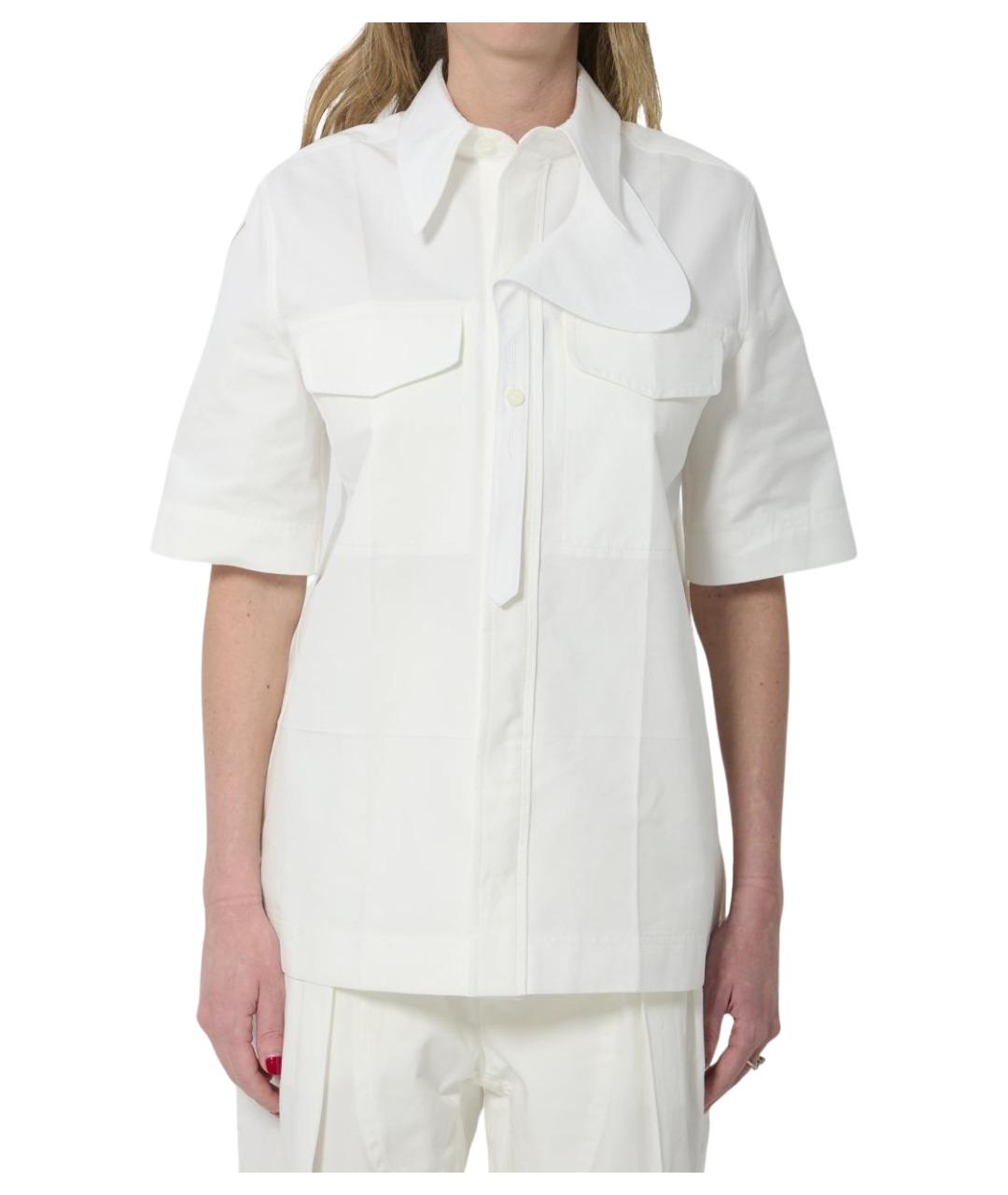 BOTTEGA VENETA Белая хлопковая рубашка, фото 1