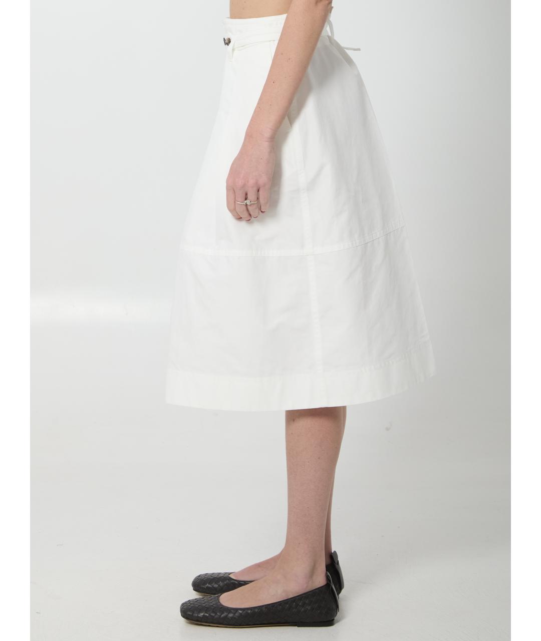 BOTTEGA VENETA Белые хлопковые кюлоты, фото 3