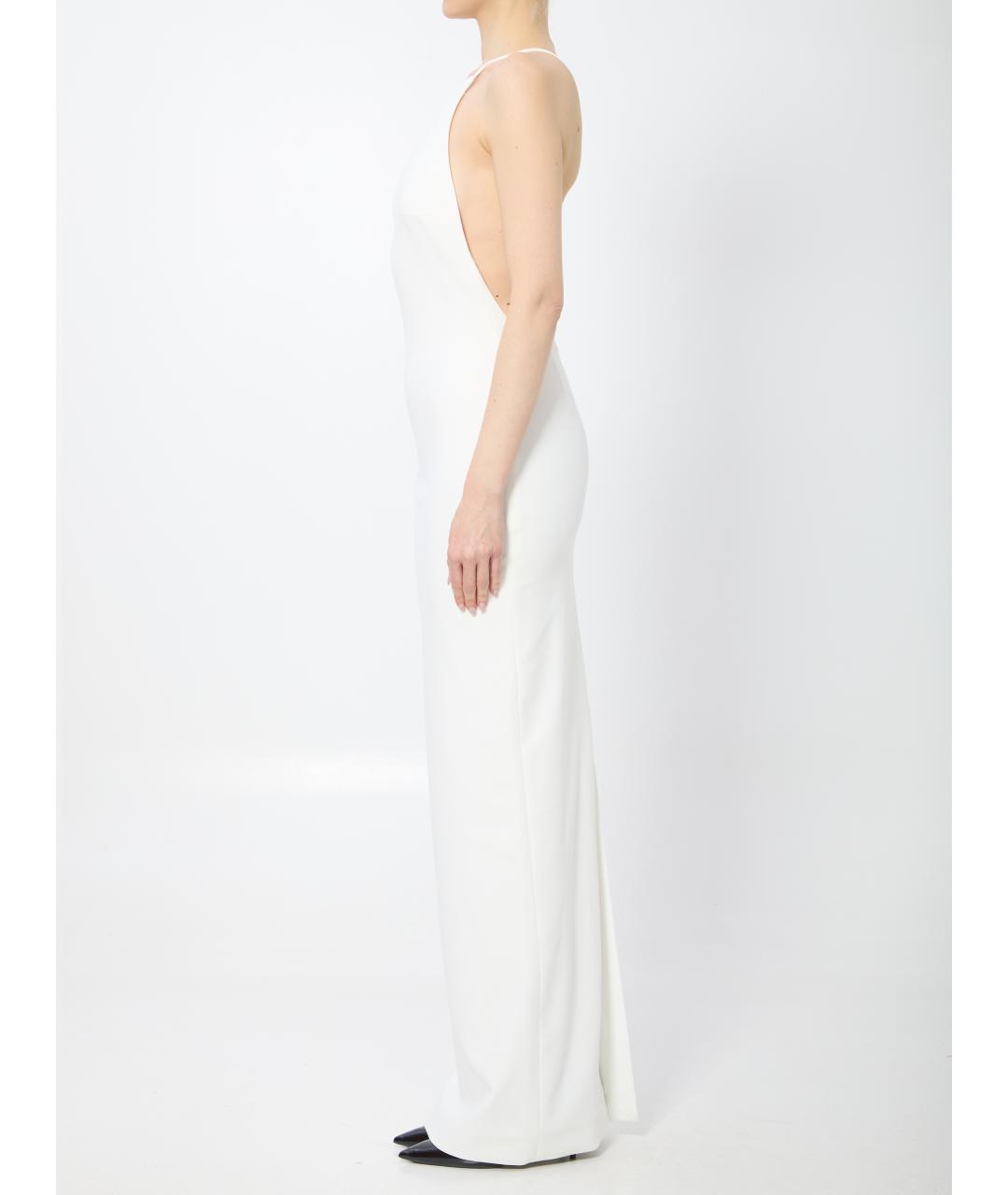 SOLACE LONDON Белое полиэстеровое вечернее платье, фото 3