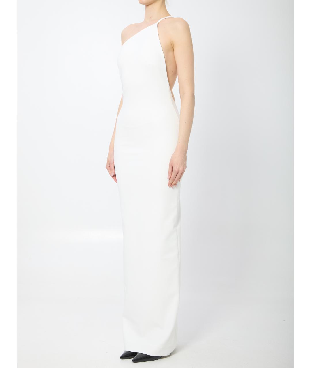SOLACE LONDON Белое полиэстеровое вечернее платье, фото 2