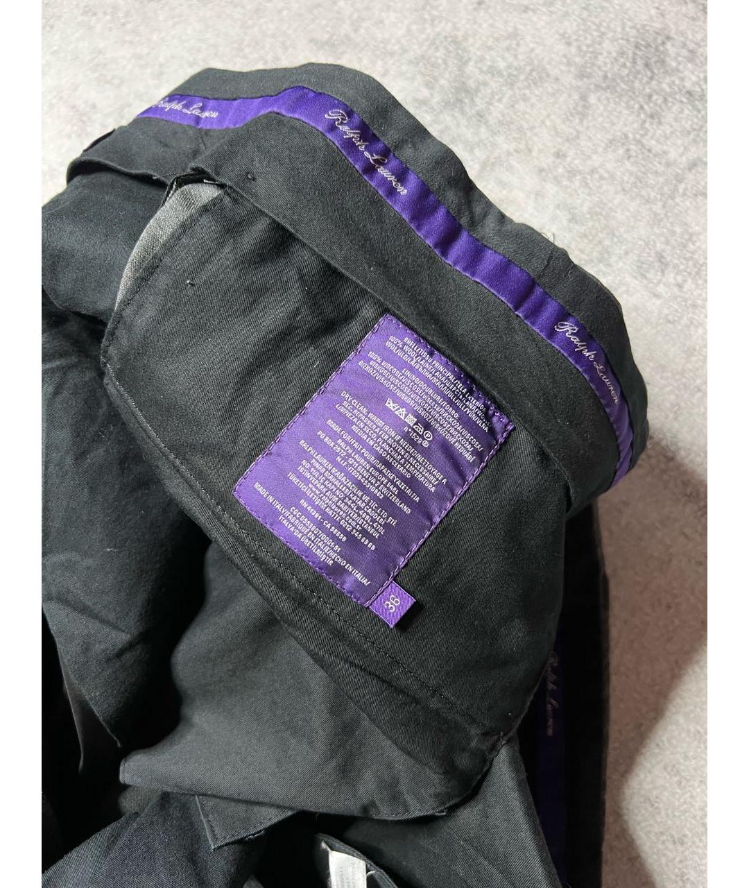 RALPH LAUREN PURPLE LABEL Серые шерстяные классические брюки, фото 6