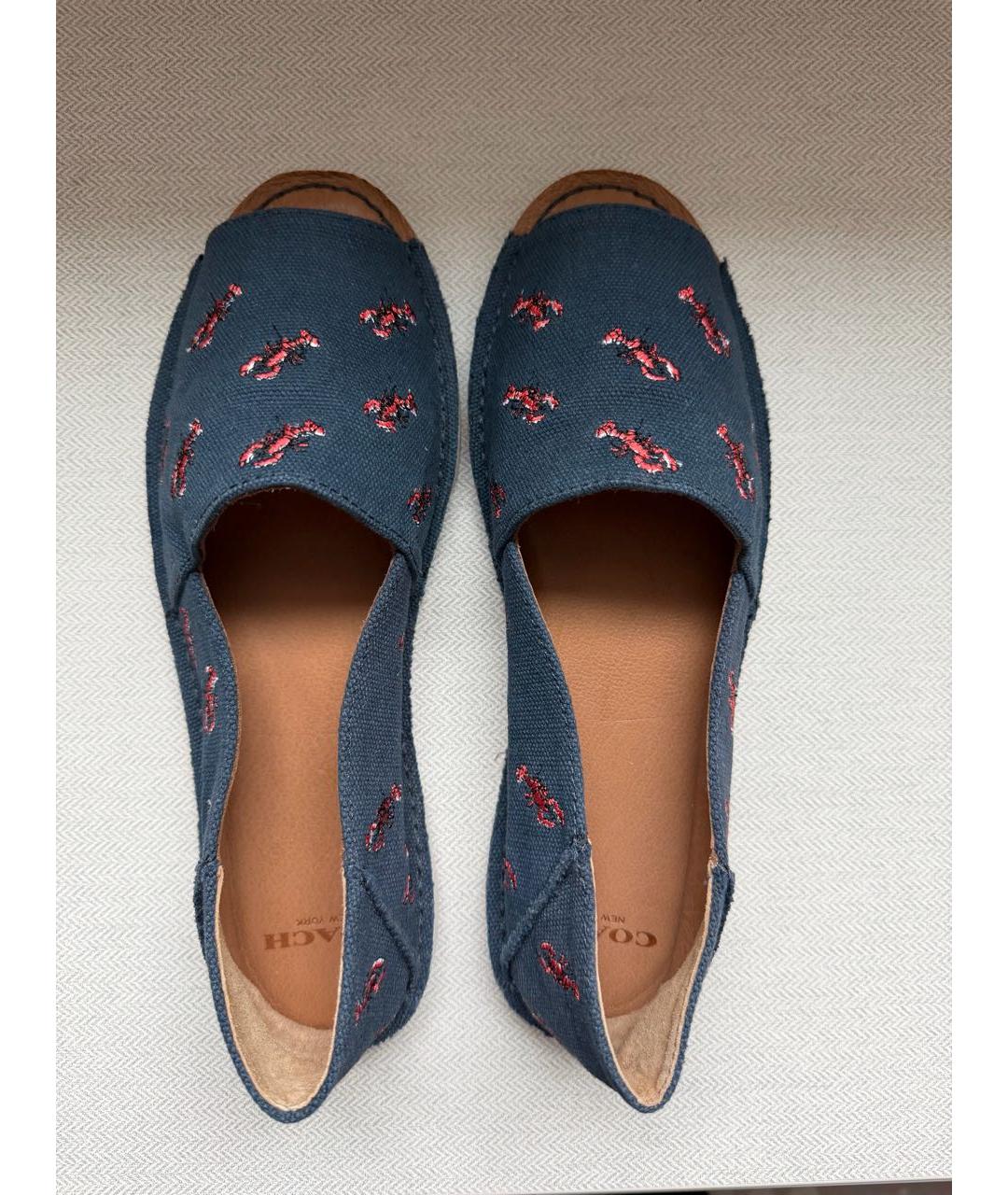 COACH Темно-синие эспадрильи, фото 3