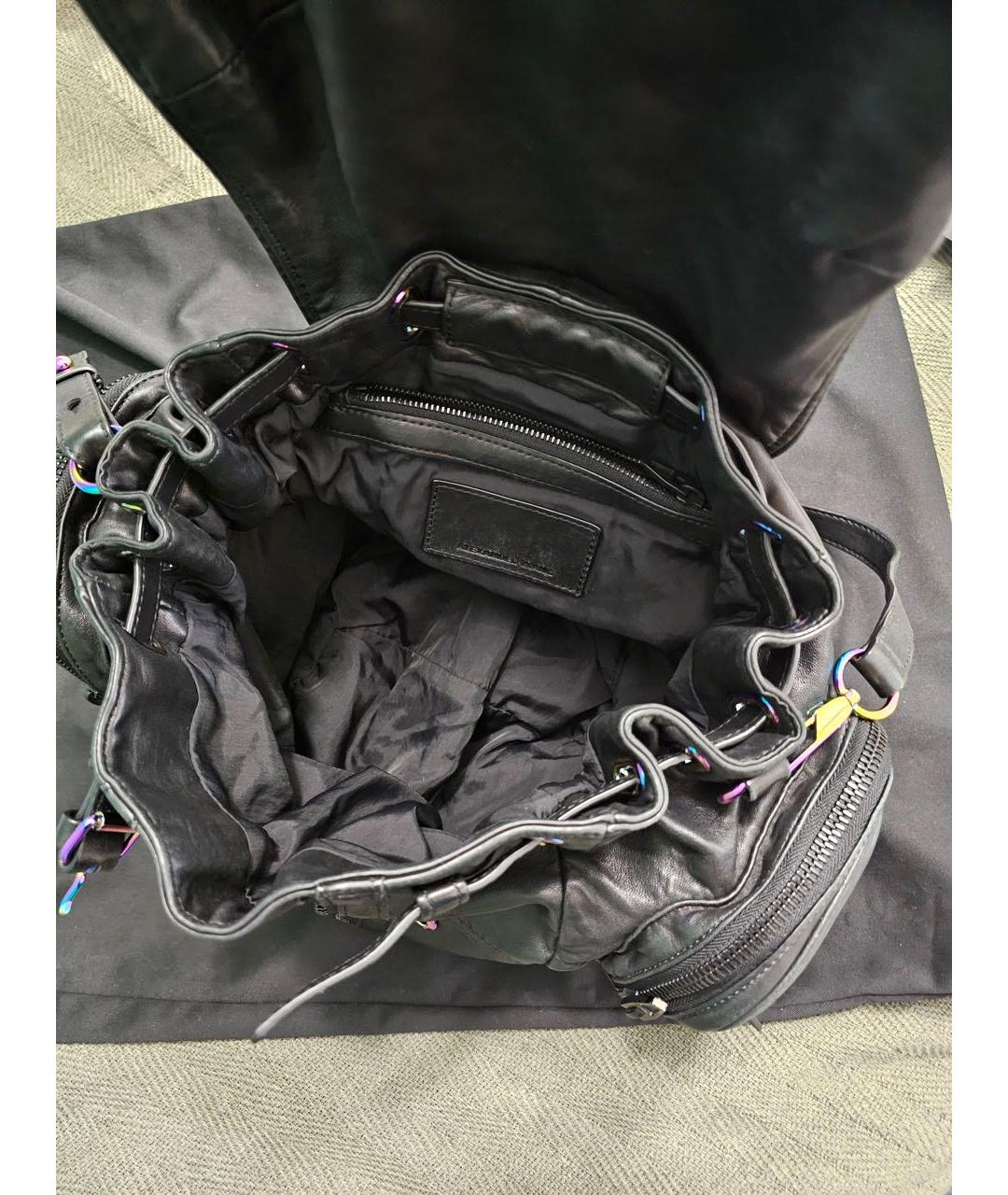 ALEXANDER WANG Черный кожаный рюкзак, фото 4
