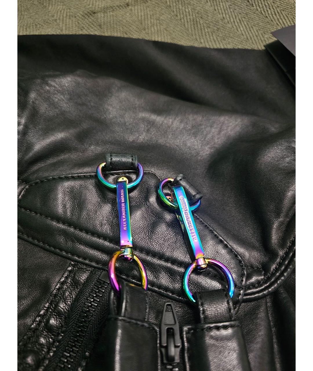 ALEXANDER WANG Черный кожаный рюкзак, фото 7