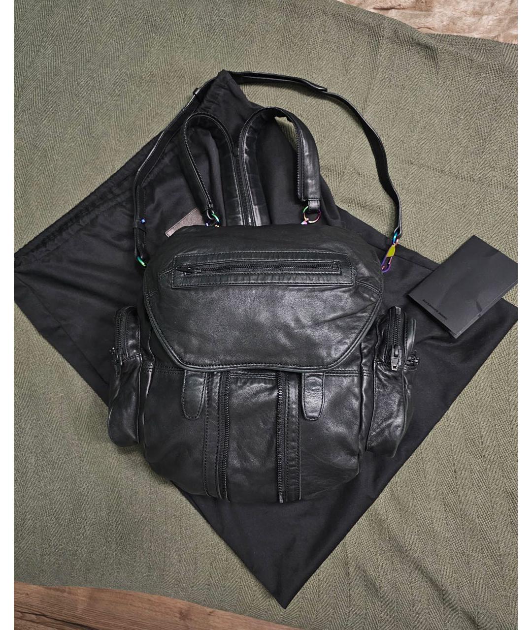 ALEXANDER WANG Черный кожаный рюкзак, фото 9