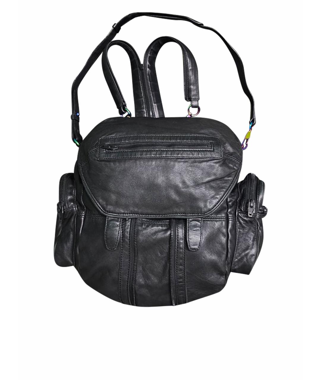 ALEXANDER WANG Черный кожаный рюкзак, фото 1