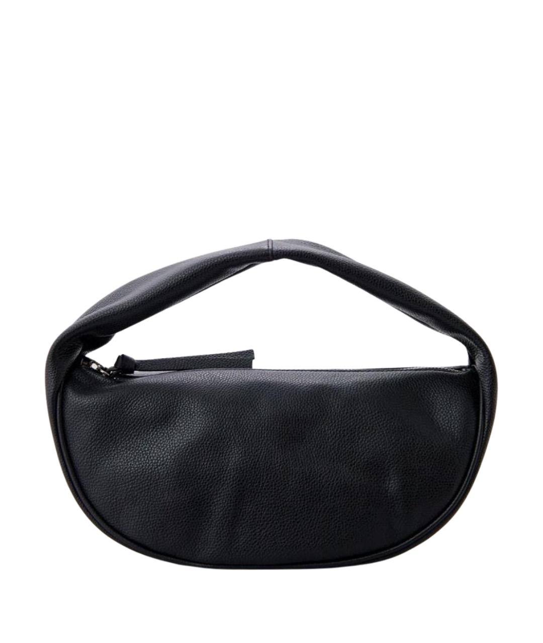 BY FAR Черная кожаная сумка с короткими ручками, фото 1