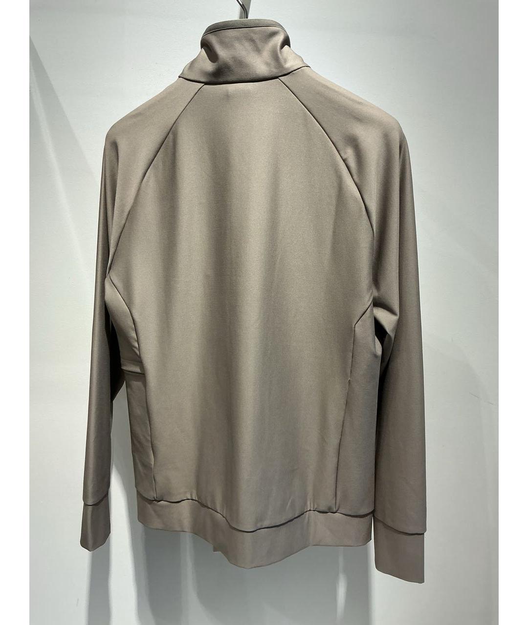 HUGO BOSS Бежевая хлопко-эластановая спортивная куртка, фото 4