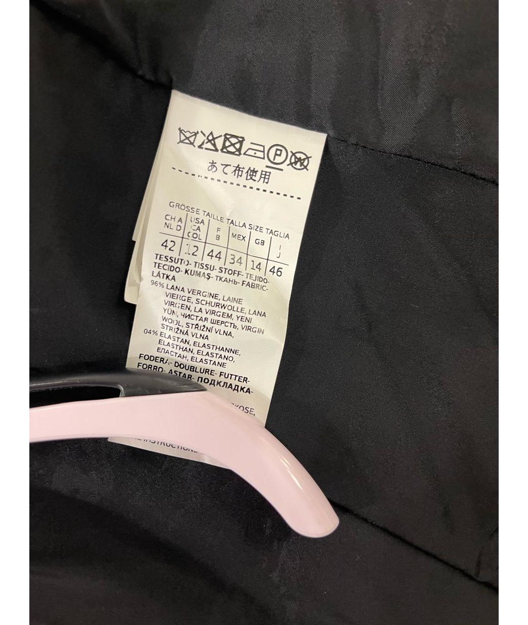 SPORTMAX Черный шерстяной жакет/пиджак, фото 6