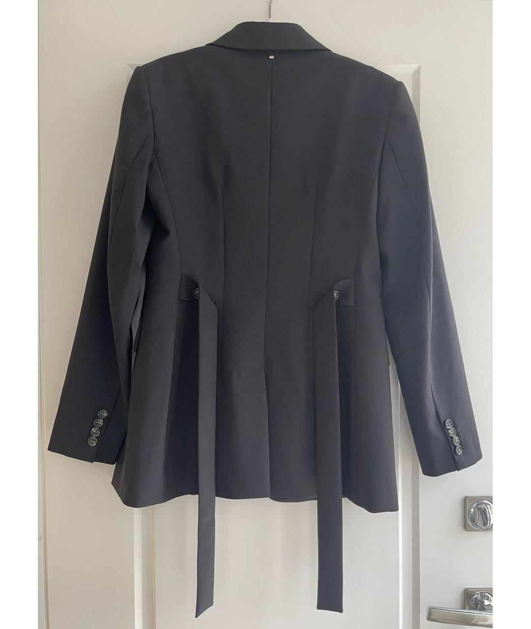 SPORTMAX Черный шерстяной жакет/пиджак, фото 2