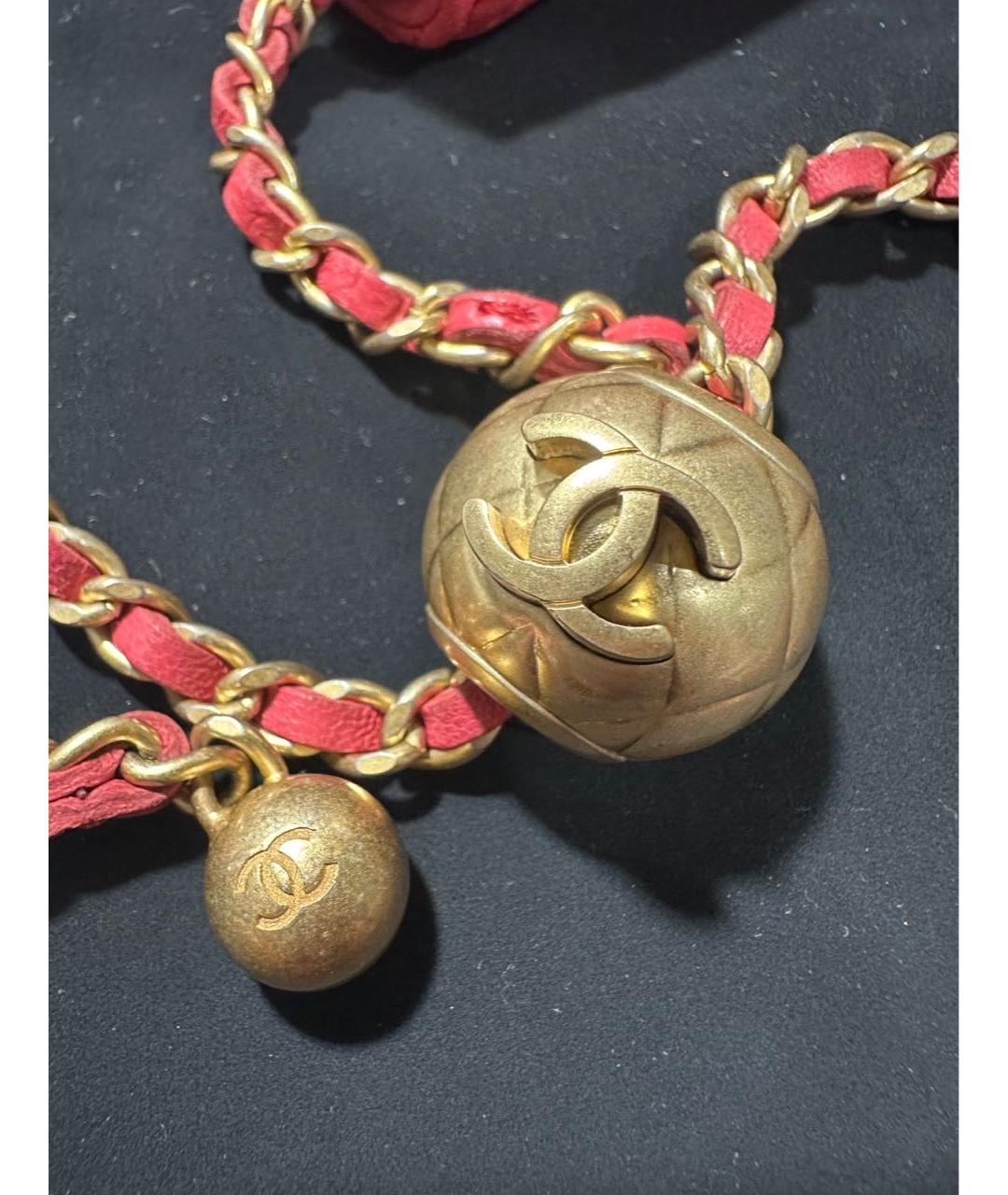 CHANEL Розовая кожаная сумка через плечо, фото 7