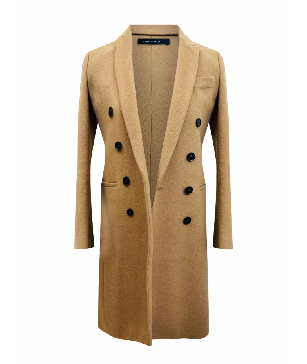 GUCCI Горчичное шерстяное пальто, фото 1