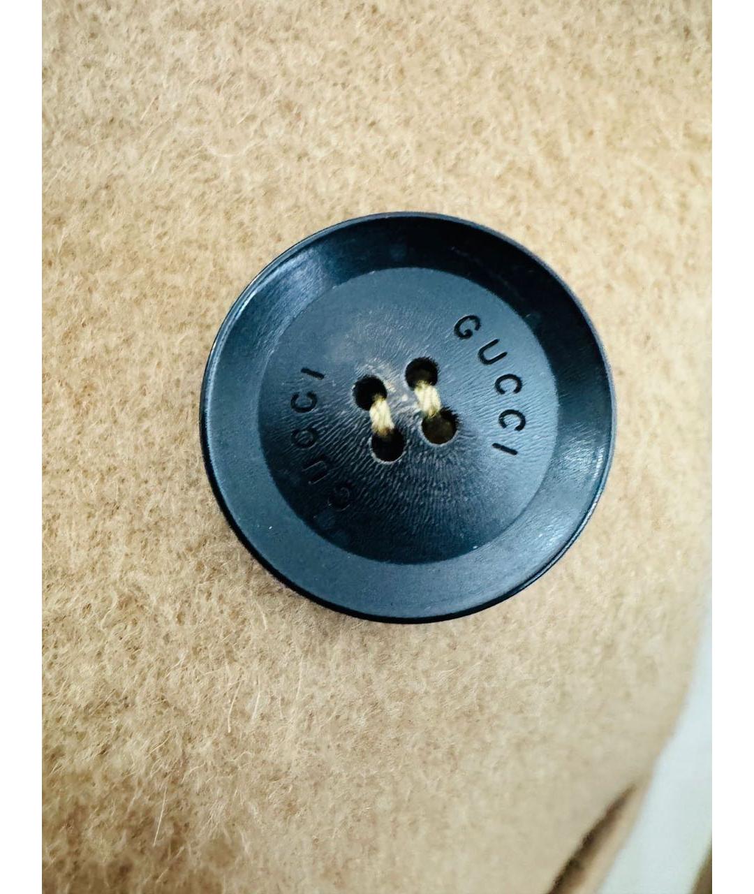 GUCCI Горчичное шерстяное пальто, фото 3