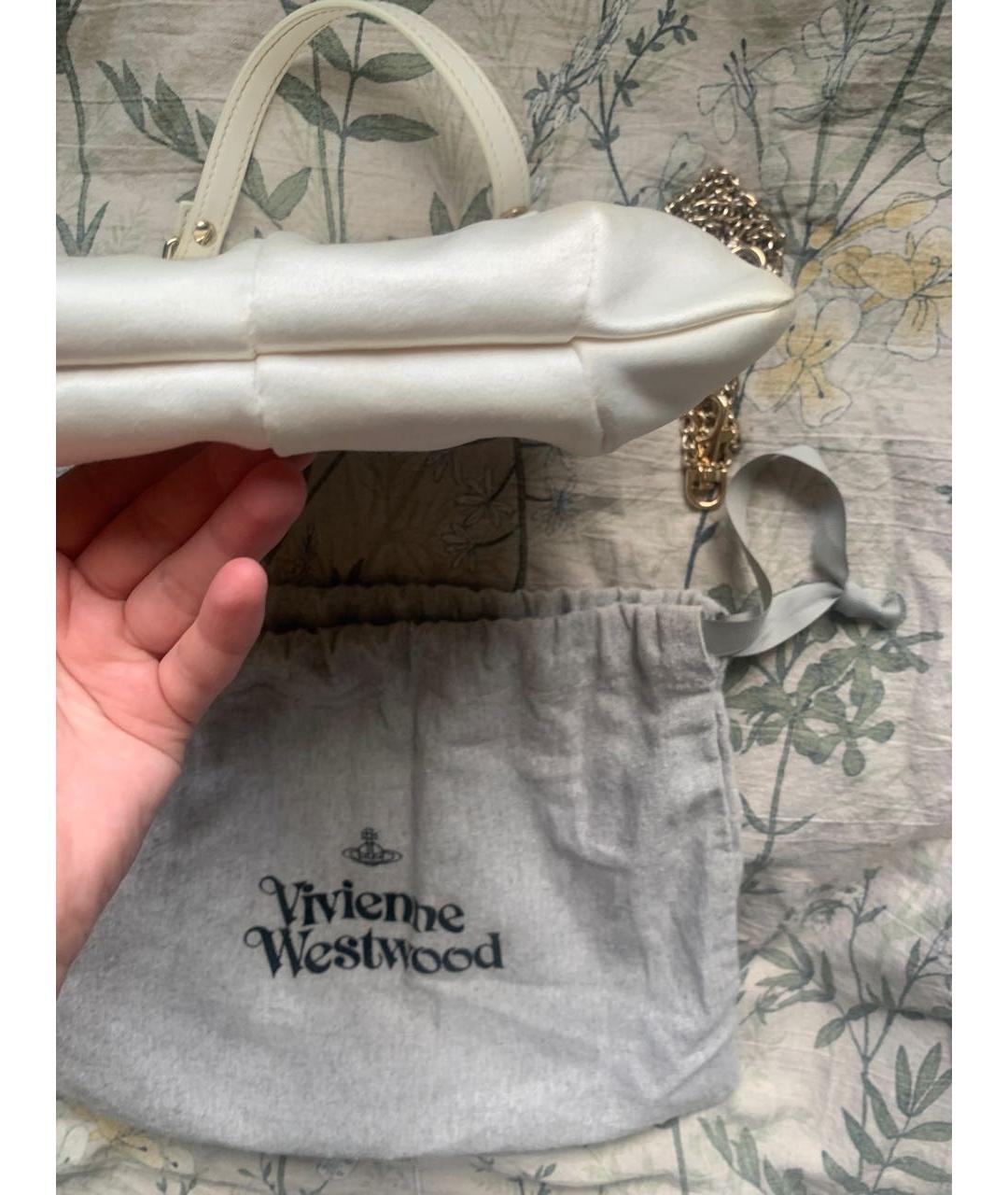 VIVIENNE WESTWOOD Белая сумка с короткими ручками, фото 3