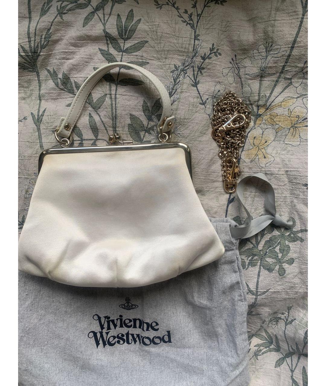 VIVIENNE WESTWOOD Белая сумка с короткими ручками, фото 2