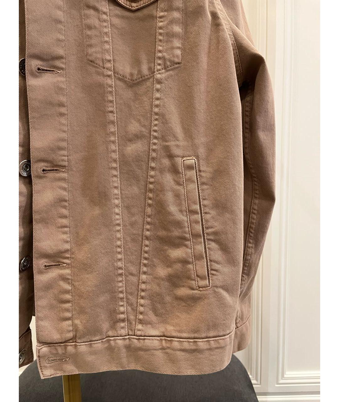 BRUNELLO CUCINELLI Бежевая деним куртка, фото 4