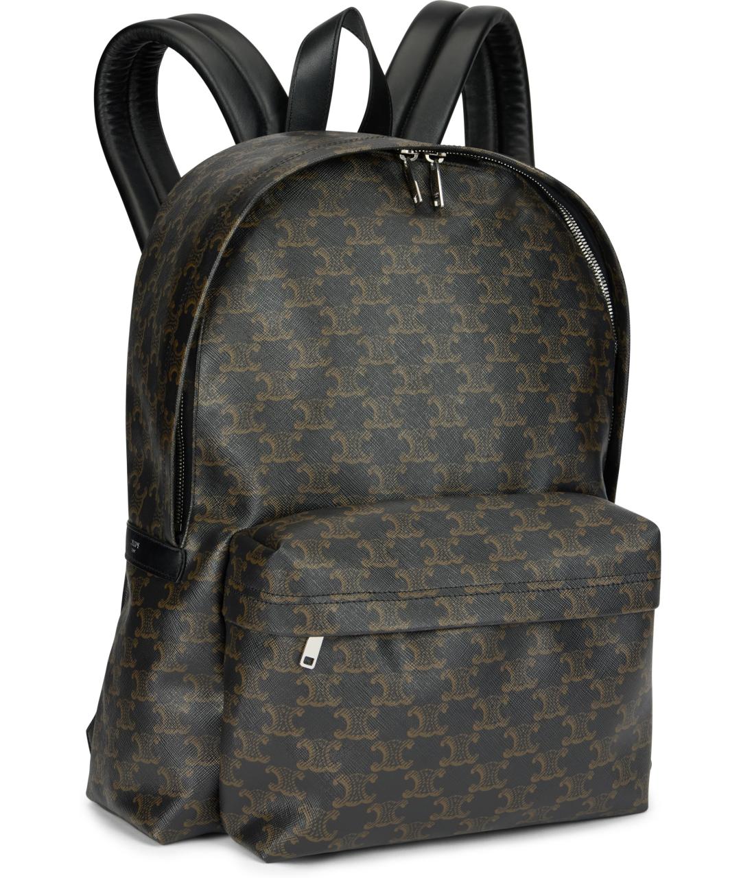 CELINE Коричневый кожаный рюкзак, фото 2