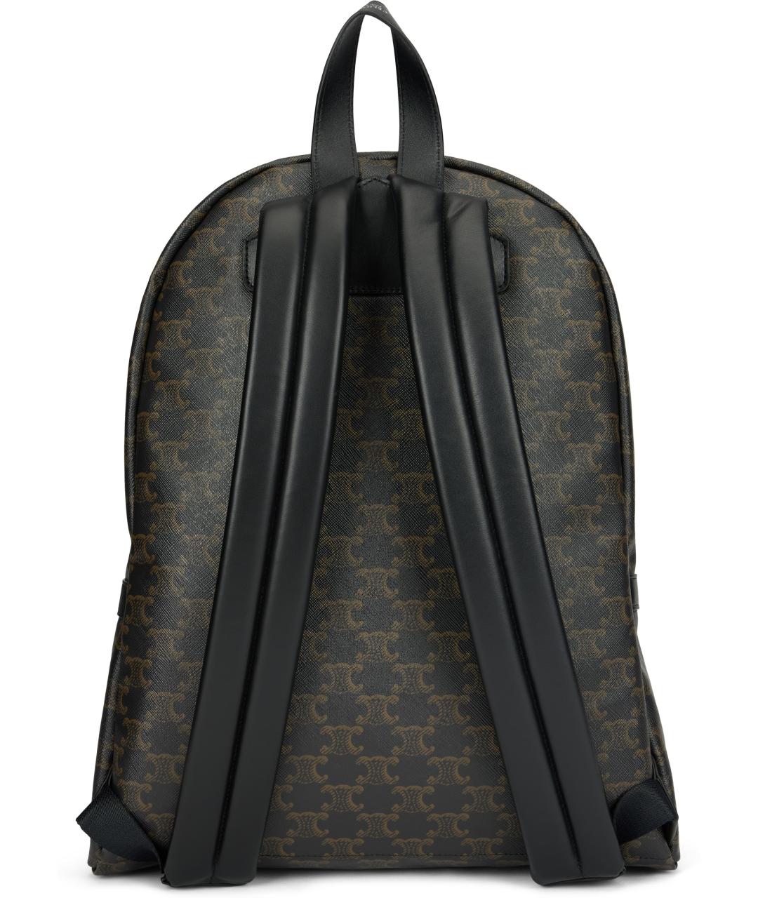 CELINE Коричневый кожаный рюкзак, фото 3