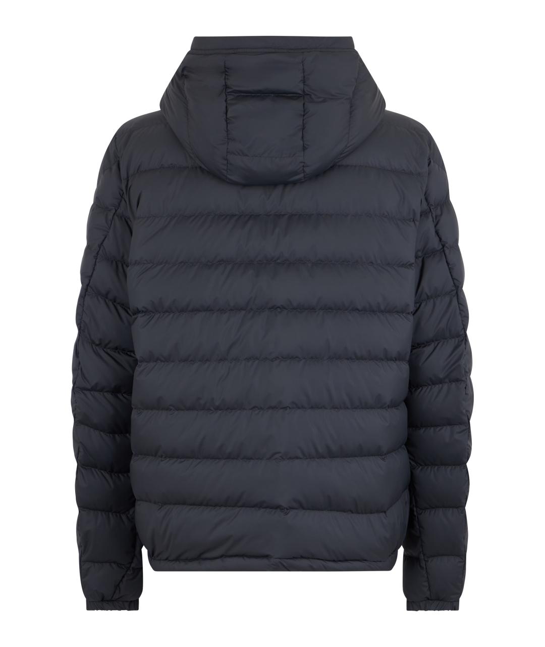 MONCLER Синий полиамидовый пуховик, фото 2