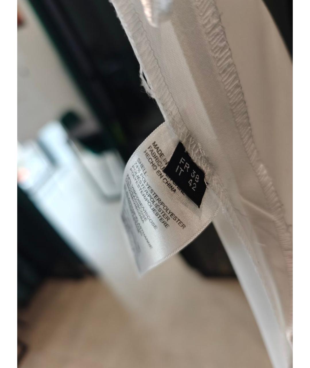 KARL LAGERFELD Белые полиэстеровые прямые брюки, фото 6