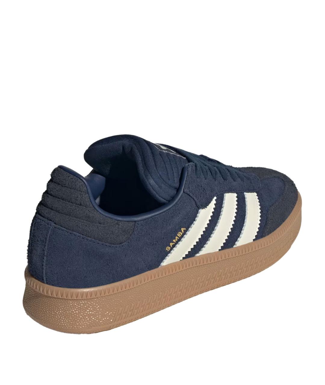 ADIDAS Синие замшевые низкие кроссовки / кеды, фото 3