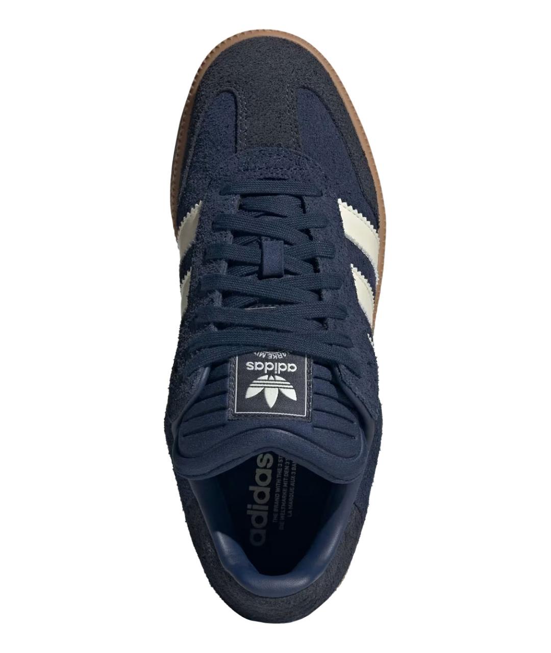 ADIDAS Синие замшевые низкие кроссовки / кеды, фото 4