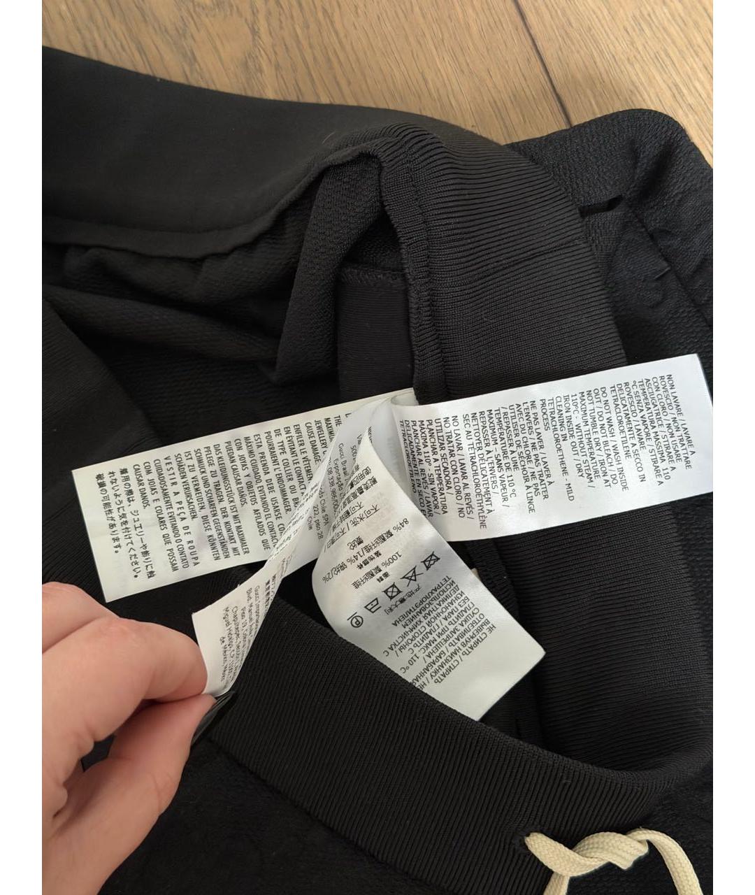 GUCCI Черная полиэстеровая юбка мини, фото 6